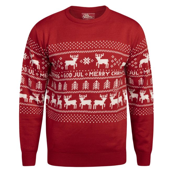 Hovedbilde Julegenser, Unisex, Julegenser Dust Rød