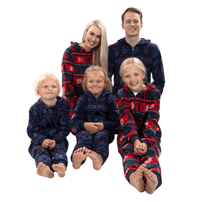 Hovedbilde Jule Jumpsuit, Barn Rød
