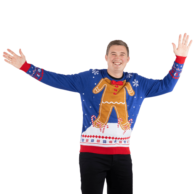 Julegenser, Unisex, Pepperkakemann