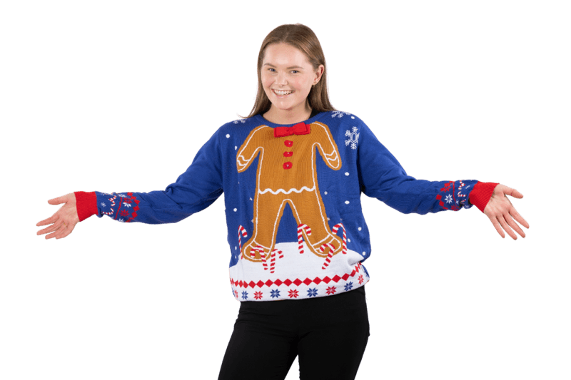 Julegenser, Unisex, Pepperkakemann