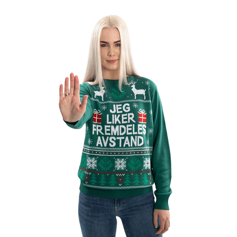 Julegenser, Unisex, Jeg Liker Avstand